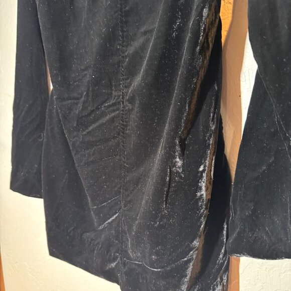 Free People Chelsey  Long‎ Sleeve Black Velvet Mini Dress Size S NEW WITH TAG - Picture 11 of 11